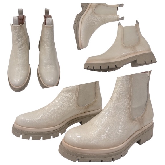HISPANITAS JOY IS A CHOICE Cream Chelsea boots size 39 US 8 - Picture 1 of 10